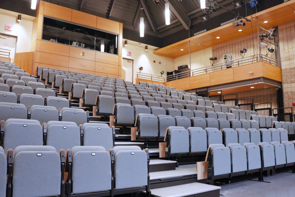 The Legacy Theatre with a view of the seats.