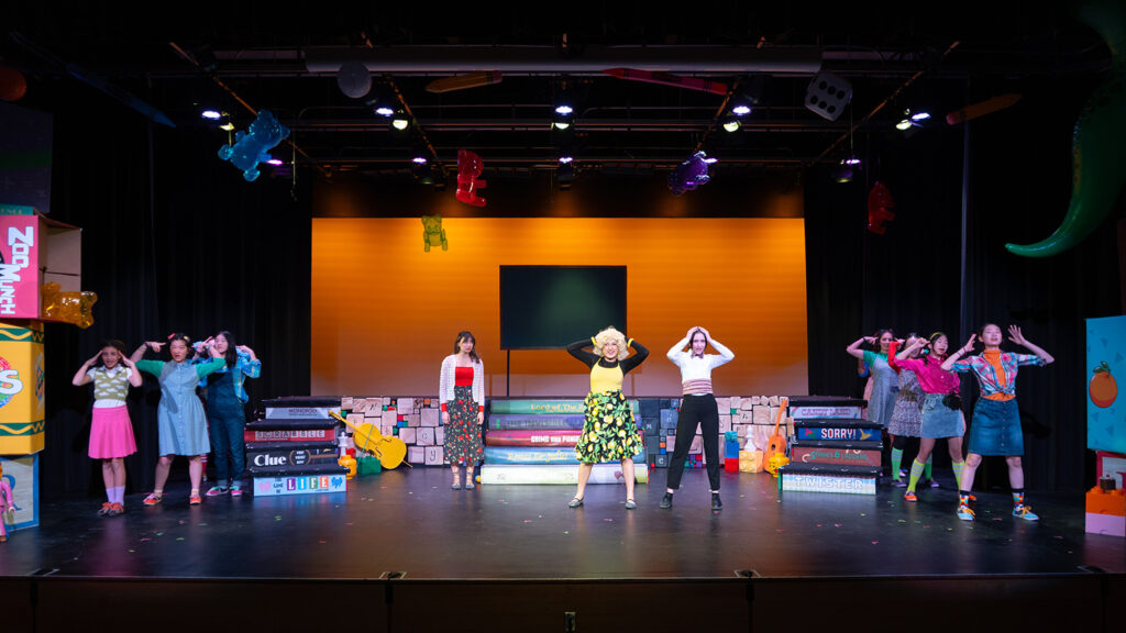 Students stage "Matilda" in the Legacy Theatre.